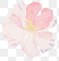 PNG Flower shape marble distort shape petal plant white background.