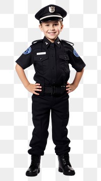 PNG Police uniform child kid. AI generated Image by rawpixel.