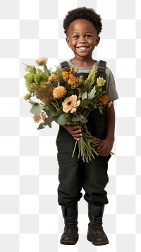 PNG Florist portrait standing flower. AI generated Image by rawpixel.