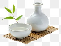 PNG Japanese sake oriental drink porcelain plant milk.