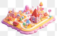 PNG  Cute candy world dessert representation confectionery.