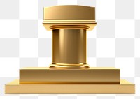 PNG Podium trophy gold white background.