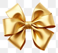 PNG Ribbon gold shiny bow.
