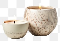 PNG Pottery off-white Candleholder pottery candle bowl.