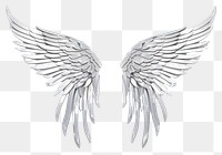 PNG Silver white wing accessories.
