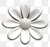 PNG Jewelry brooch silver daisy.