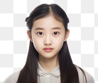 PNG Photo teenager chinese girl portrait adult white background. AI generated Image by rawpixel.