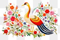 PNG  Embroidery painting pattern animal.