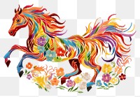 PNG  Painting pattern animal horse.
