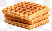 PNG Waffle dessert food white background.