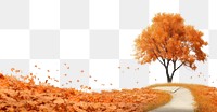 PNG Landscape autumn nature outdoors plant. AI generated Image by rawpixel.