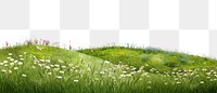 PNG Meadow hills landscape nature grassland. AI generated Image by rawpixel.