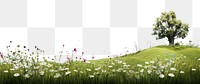 PNG Spring hills landscape nature grassland. AI generated Image by rawpixel.