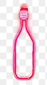 PNG Neon bottle light drink.