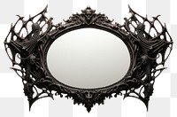 PNG Gothic mirror black photo.