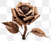 PNG Rose origami flower plant.