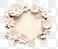 PNG White paper flowers frame photography decoration chandelier.