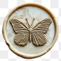 PNG Seal Wax Stamp butterfly white background accessories accessory.
