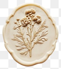 PNG Seal Wax Stamp flower bouquet jewelry white background confectionery