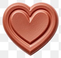 PNG Seal Wax Stamp heart white background confectionery accessories.