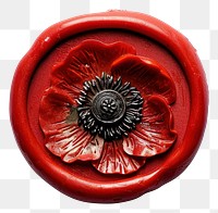 PNG Seal Wax Stamp poppy jewelry accessories protection.