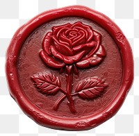 PNG Seal Wax Stamp rose craft food white background