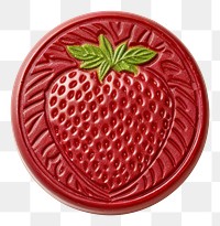 PNG Seal Wax Stamp Strawberry strawberry white background thimbleberry.