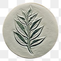 PNG Seal Wax Stamp Tropical leaves locket plant herbs.