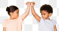 PNG  Children happy hand togetherness. AI generated Image by rawpixel.