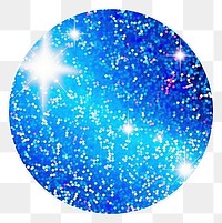 PNG  Blue circle glitter backgrounds shape. AI generated Image by rawpixel.