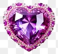 PNG  Purple heart amethyst gemstone jewelry