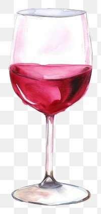 PNG Wine glass drink white background.