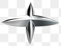 PNG Arrow Chrome material symbol silver shape.