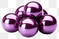 PNG Grape Chrome material gemstone jewelry sphere.