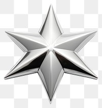 PNG Islamic star Chrome material symbol silver shape.