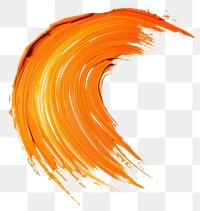 PNG Pastel orange brush stroke pattern paint white background.