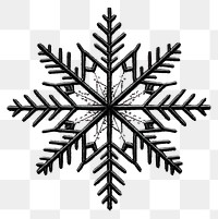 PNG Snowflake monochrome outdoors pattern.
