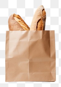 PNG Paper grocery shopping bag bread food 