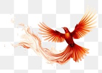 PNG Phoenix bird animal creativity splattered.