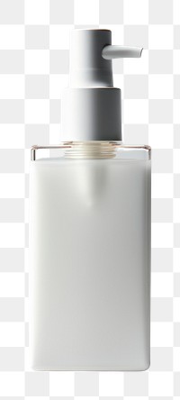 PNG Skincare bottle cosmetics perfume white background.