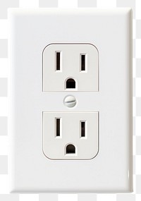 PNG A White Electrical Outlet electrical outlet white background electricity.