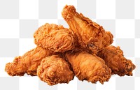 PNG  Crispy fried chicken drumsticks food white background freshness