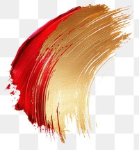 PNG Red and gold brush stroke paintbrush white background splattered.