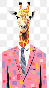 PNG Giraffe businessperson giraffe animal mammal.