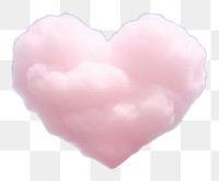 PNG  White clouds with pink sky heart shaped backgrounds tranquility atmosphere.