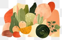 PNG Garden vegetable painting plant. AI generated Image by rawpixel.