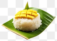 PNG Thai dessert rice mango fruit.