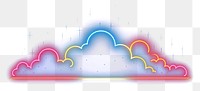 PNG Clouds border neon outdoors nature. AI generated Image by rawpixel.