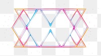 PNG Geometric shapes border neon light night. AI generated Image by rawpixel.