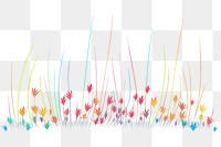 PNG Grass border backgrounds fireworks outdoors. AI generated Image by rawpixel.